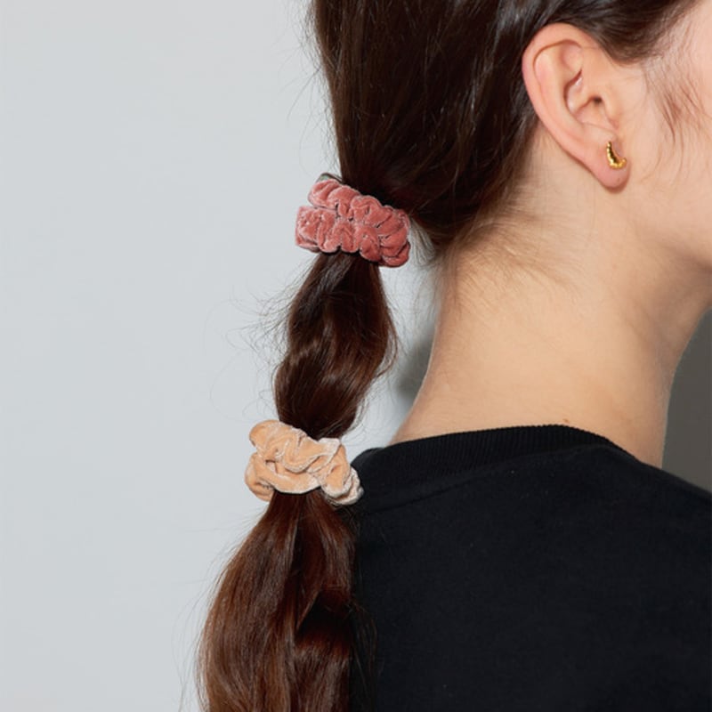 Les Bijoux Philosophy LB_Velvet Cube Hair Scrunchie_2color