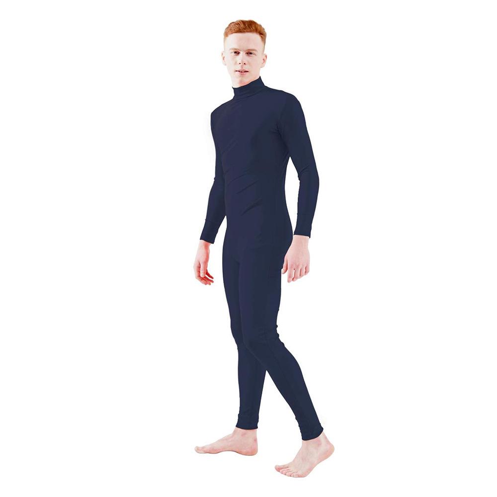 Halloween Cosplay Solid Color Full Body Open Face Zentai Bodysuit