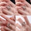 Asymmetrical Copper Elegant Ring For Women Minimalist Style Unique Statement Fashion