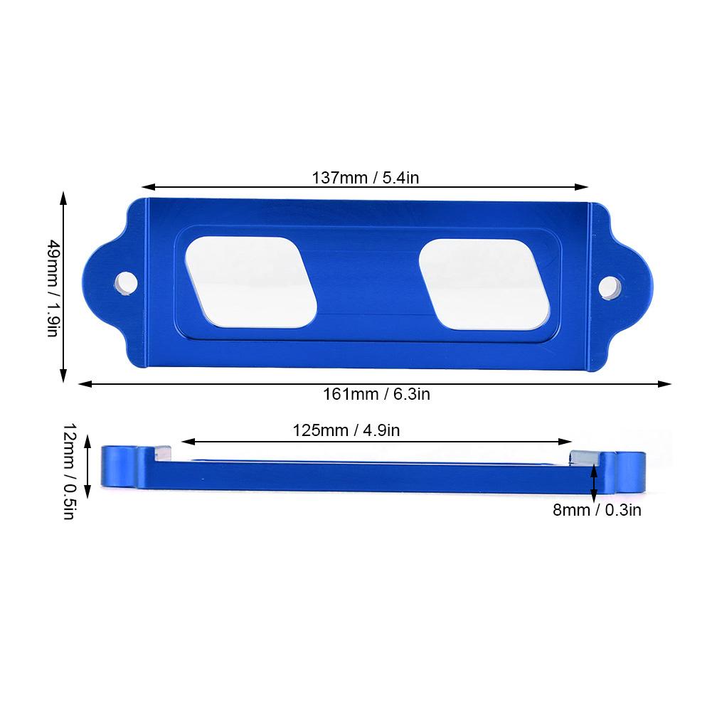 Battery Tie Down Kit Hold Down Rod Bracket with Hooks Fit for Honda Civic/ CRXBlue