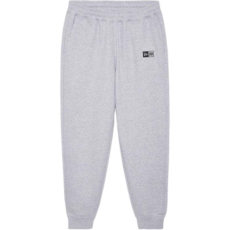 New Era FW24 Trend Attitude Series Logo Letter Logo Casual Cuffed Knit Joggers Unisex Joggers Gray 14385169
