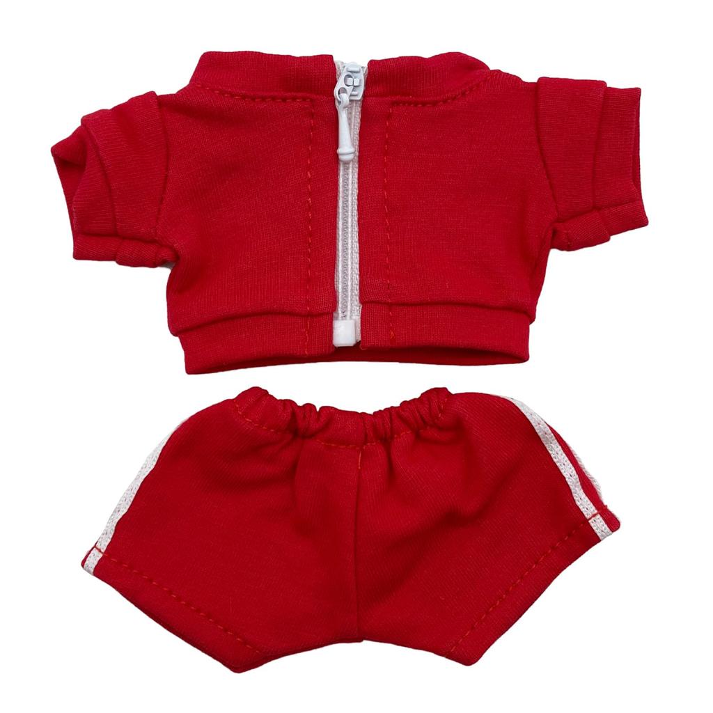 AXLUCE - Plush clothes - Plush toys - Clothes - 15cm - Doll - Jersey (Red, 15cm)