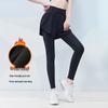 Dames fleece gevoerde hoge taille yogabroek met billiftend ontwerp voor fitness & hardlopen