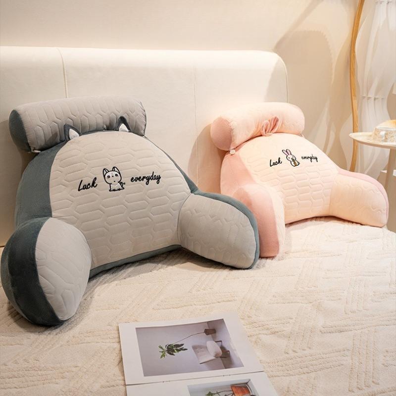 Multi-functional Latex Headboard Cushion Soft Bag Waist Support Pillow Large Back Sofa Pillow Bed Reading Can Be Removed and Washed Ergonomic Pillow