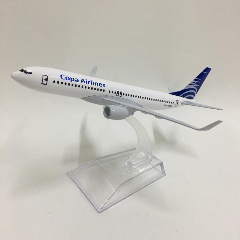 Jason Tutu 16cm Copa Airlines Boeing B737-800 Modellflugzeug Diecast Metall 1/400 Maßstab Flugzeug