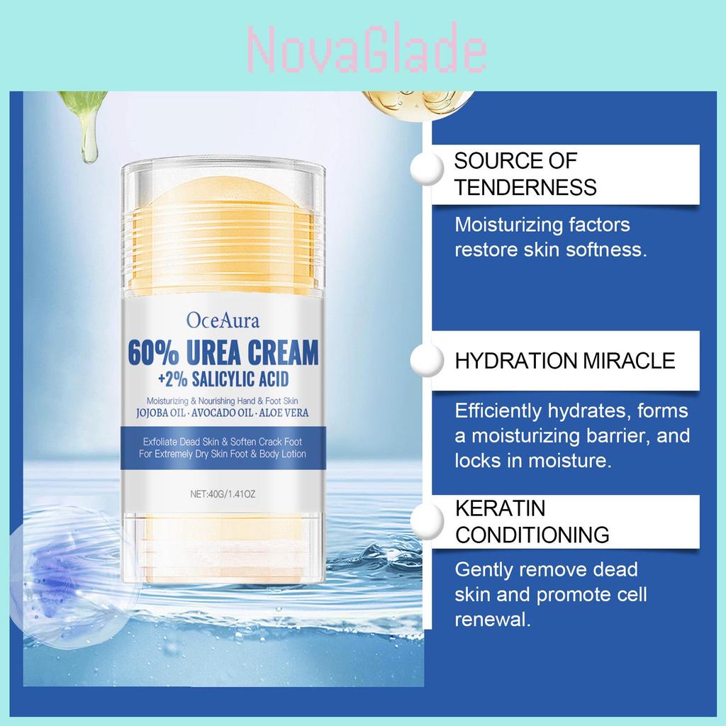Oceaura Nourishing Hydrating Cracked Heel Foot Cream For Moisturizing Skin Care