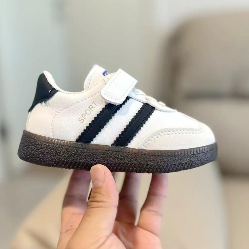 Kids' Canvas Sports Shoes: Spring & Fall, Boys' German Trainers, Girls' Versatile Sneakers, Velcro Baby Shoes