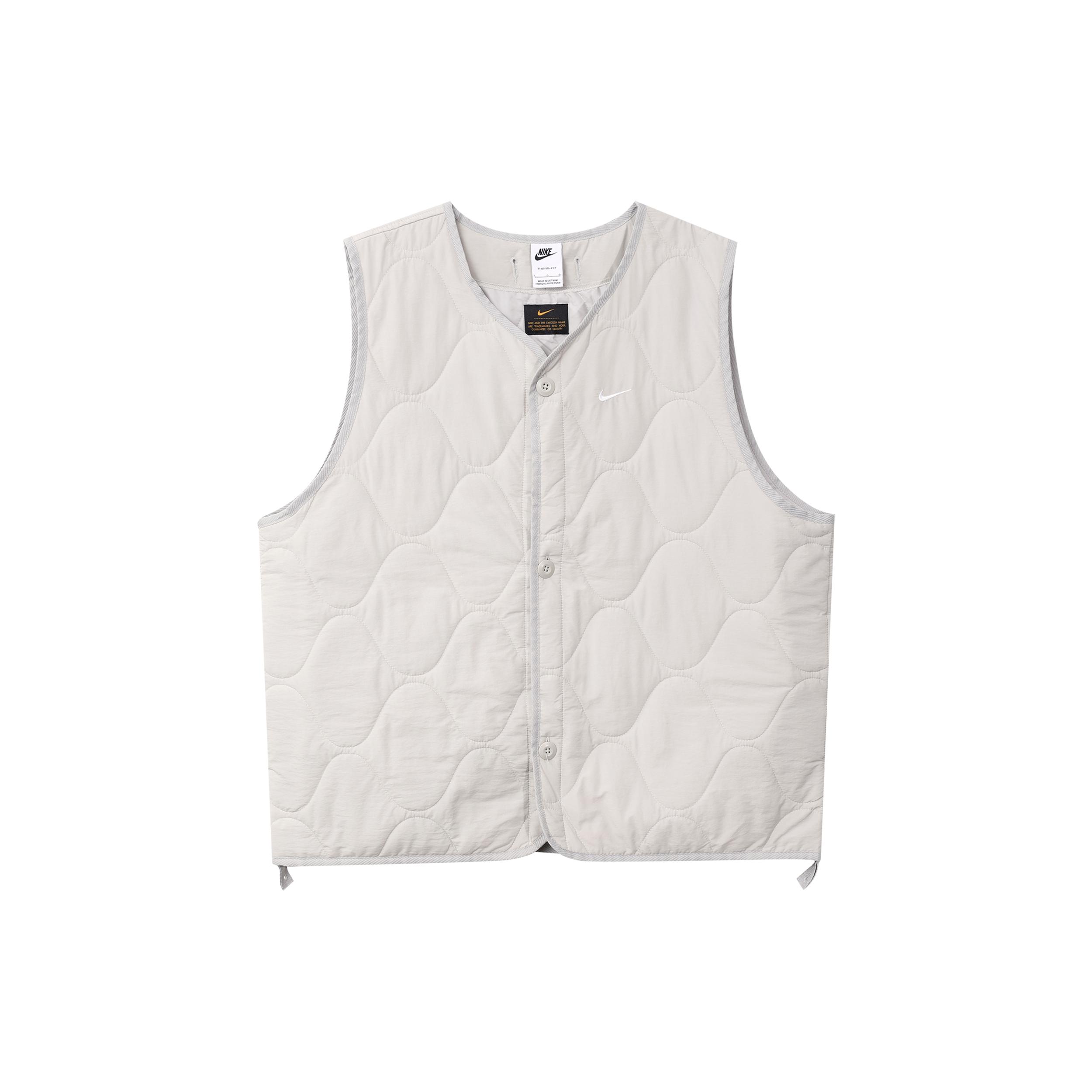 Nike Vests Men s Gray White V neck Moderate Other DX0891-012 XL