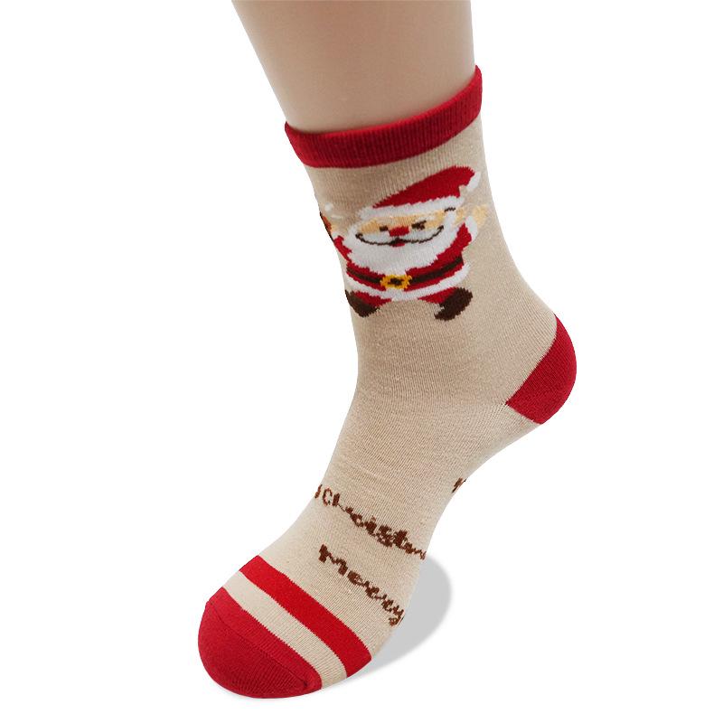 50 Christmas Stocking Styles: Autumn/Winter Cartoon Mid-Calf Socks, Perfect Holiday Gift