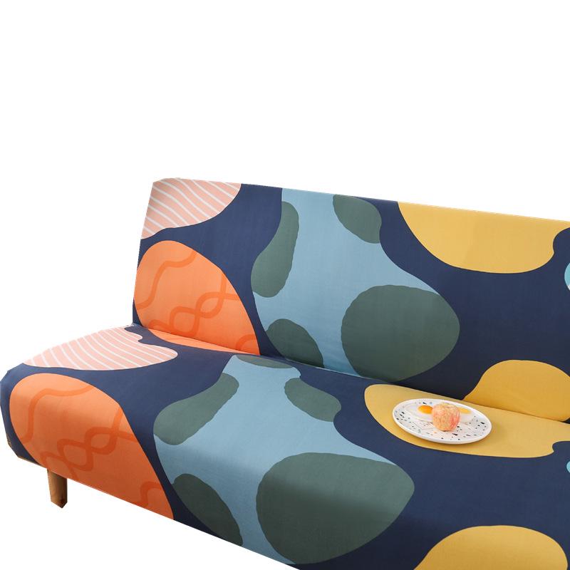 Universal Printed Sofa Cover for Armless Folding Sofas