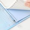 Refillable B5 Size Format Loose Leaf Planner Notebook with Clear PP Cover Reinforced Binding Great for School Office