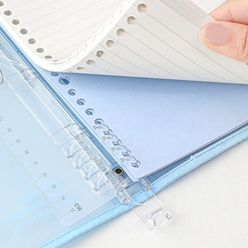 Refillable B5 Size Format Loose Leaf Planner Notebook with Clear PP Cover Reinforced Binding Great for School Office