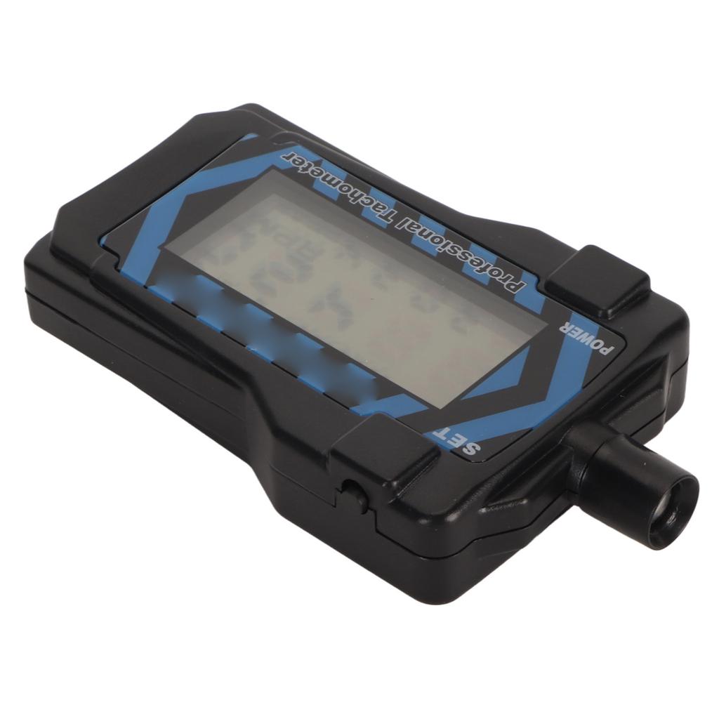 LED Handheld Tachometer Blue Backlit High Accuracy Easy Operation Propeller Speed Tester with Lanyard for RC Drone