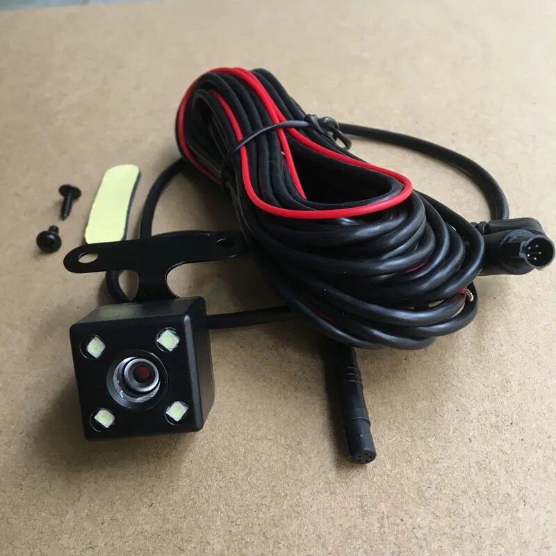 Car Dashcam Rear Camera Extension Cable, Long Cable, 4-Core 5-Pin Reversing Video Connection Cable