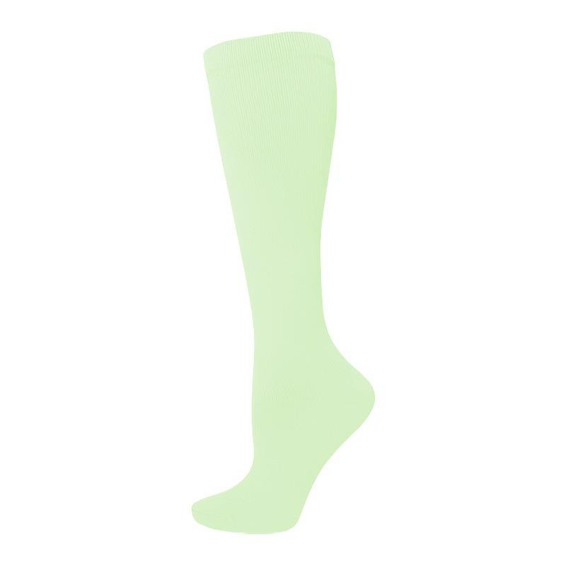Solid Color Low-Pressure Compression Socks for Sports & Nurses