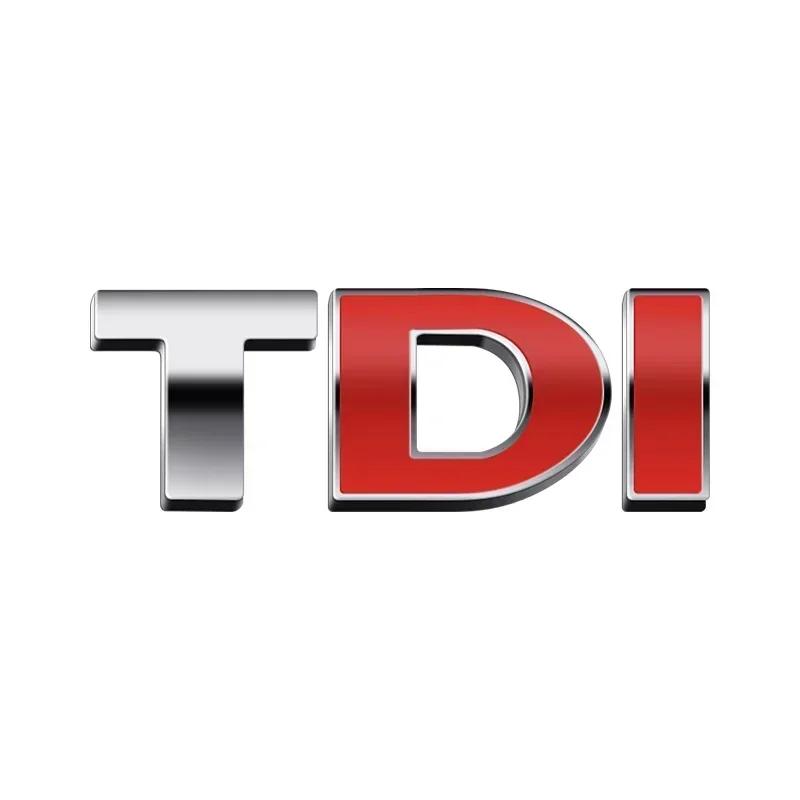 Hot 2025 New 3D Metal silvery TDI logo car rear Emblem sticker For Volkswagen POLO passat b5 b6 b7 golf 4 5 6 7 vw Tiguan Jetta
