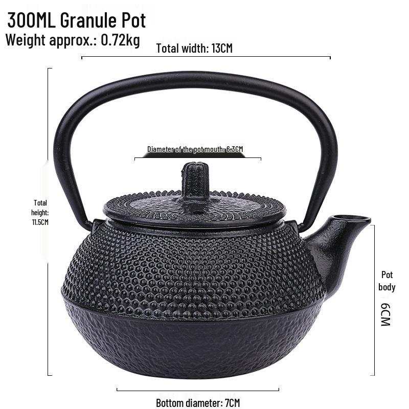 Small Cast Iron Kettle Teapot for Stove-Top Use