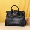 Crocodile Belly Pattern Women's Handbag Classic Platinum Bag Large Capacity High-end Banquet Bag Lady Bag