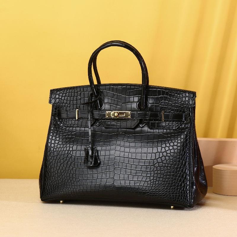 Borsa da donna con motivo a pancia di coccodrillo, borsa classica color platino, grande capacità, borsa da banchetto di alta gamma, borsa da signora