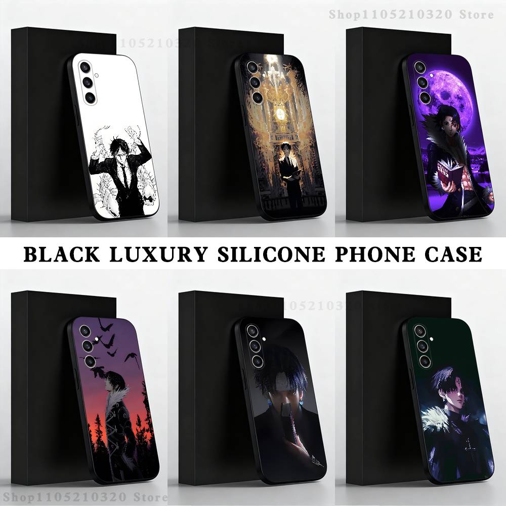 C-Chrollo L-Lucilfer Phone Case For Samsung S25,S24,S21,S22,S23,S30,Ultra,S20,Plus,Fe,Lite,Note,10,9,5G Black Cover