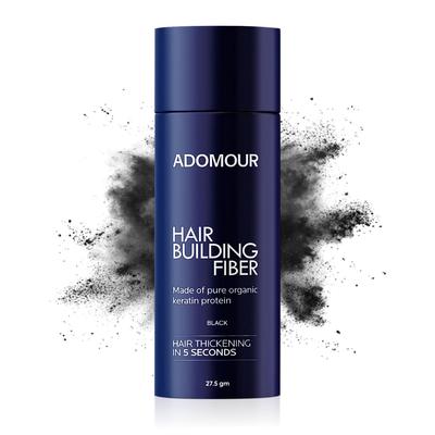 Adomour Hair Building Fiber 27.5g | Keratin Fibers for Thin, Fine & Thinning Hairs | Natural Coverage | Instant Thickening & Volumizing | Bald Spot