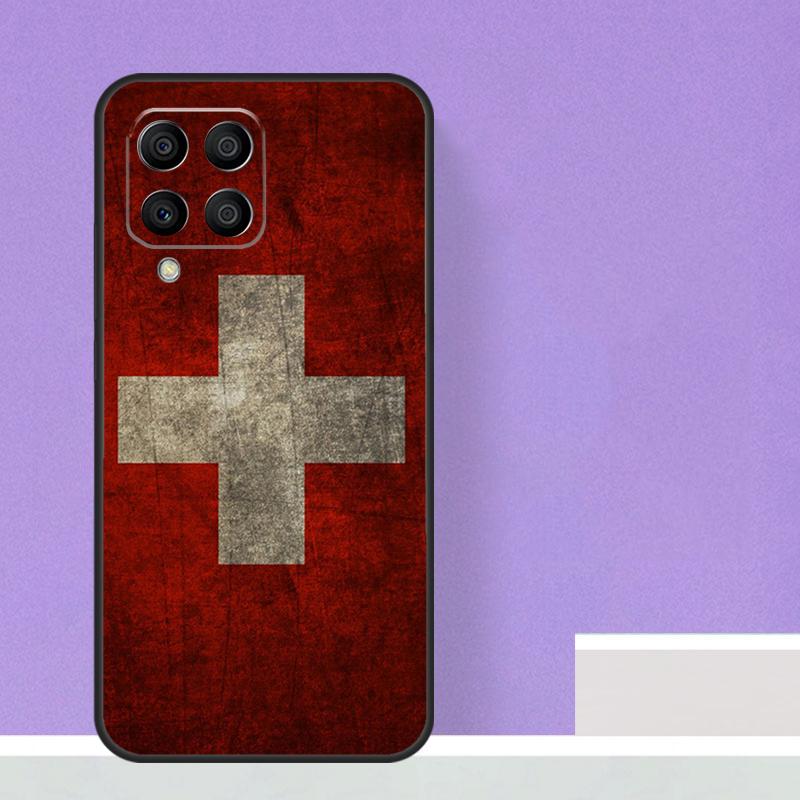 Switzerland Swiss Flag Case For Samsung Galaxy M16 M11 M21 M31 M20 M23 M54 M14 M34 M13 M52 M32 M12 M36 M56 M15 M55