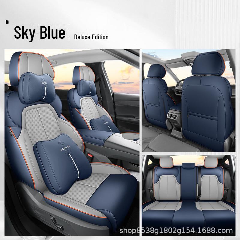 Changan Dark Blue SL03 Full Surround Universal Car Seat Cushion for All Seasons
