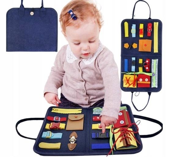 Sensory Educational Interactive Manipulative Board Montessori