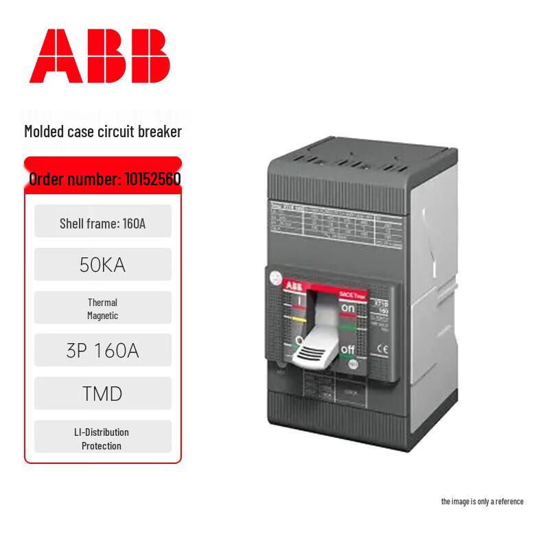 ABB XT1S Molded Case Circuit Breaker, 3-Pole