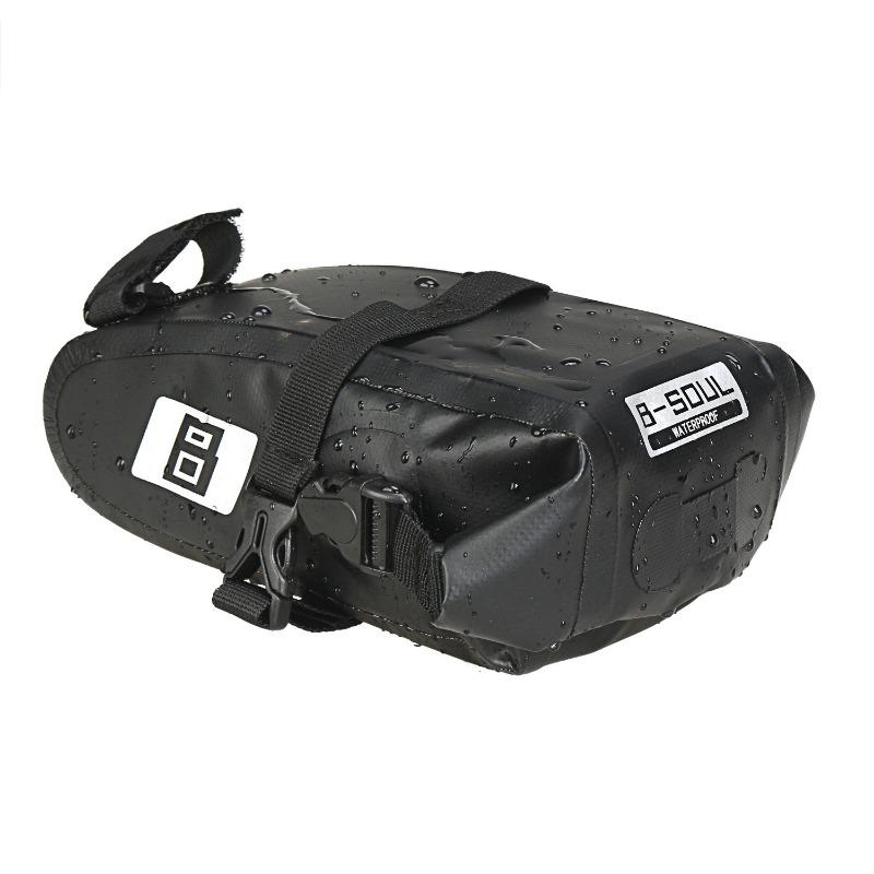 

Bicycle Bag Fully Waterproof Tail Bag Saddle Bag Mountain Road Saddle Bag Tool Bag, Bicycle Riding Equipment, Bike Accessories чёрный