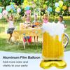 Pineapple Balloon Decoration Party Beer Bottle Aluminum Foil Balloon Hot Weather Supplies Hawaii Decoration For Birthday