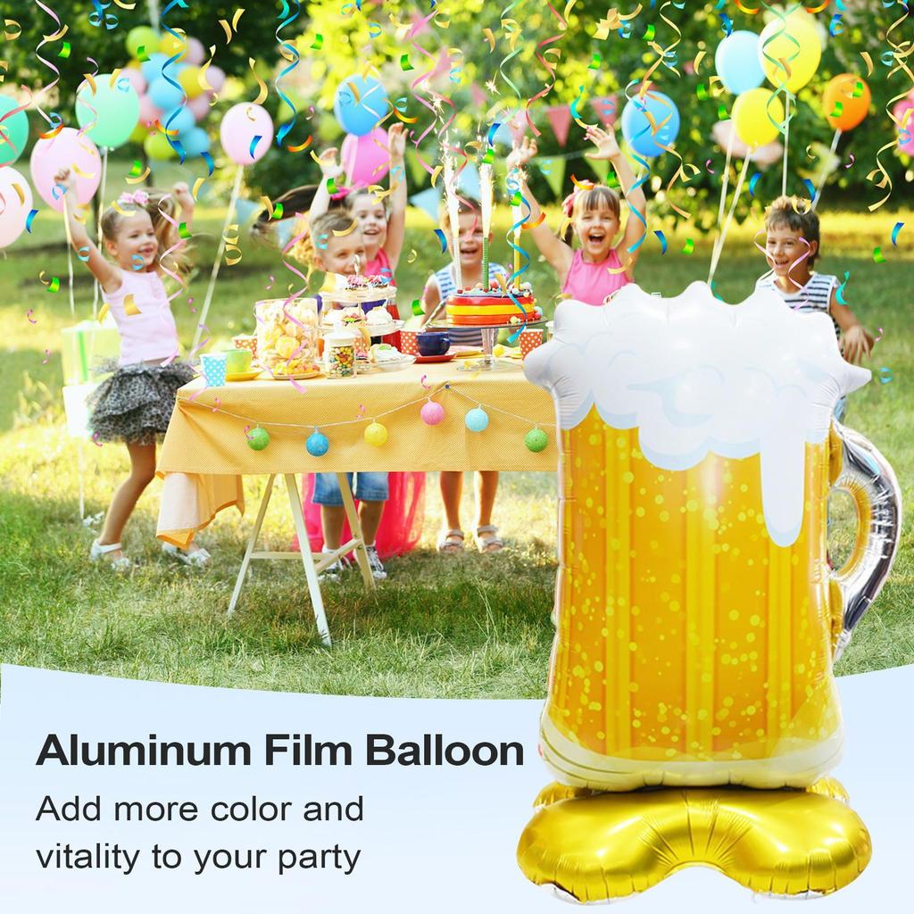 Pineapple Balloon Decoration Party Beer Bottle Aluminum Foil Balloon Hot Weather Supplies Hawaii Decoration For Birthday