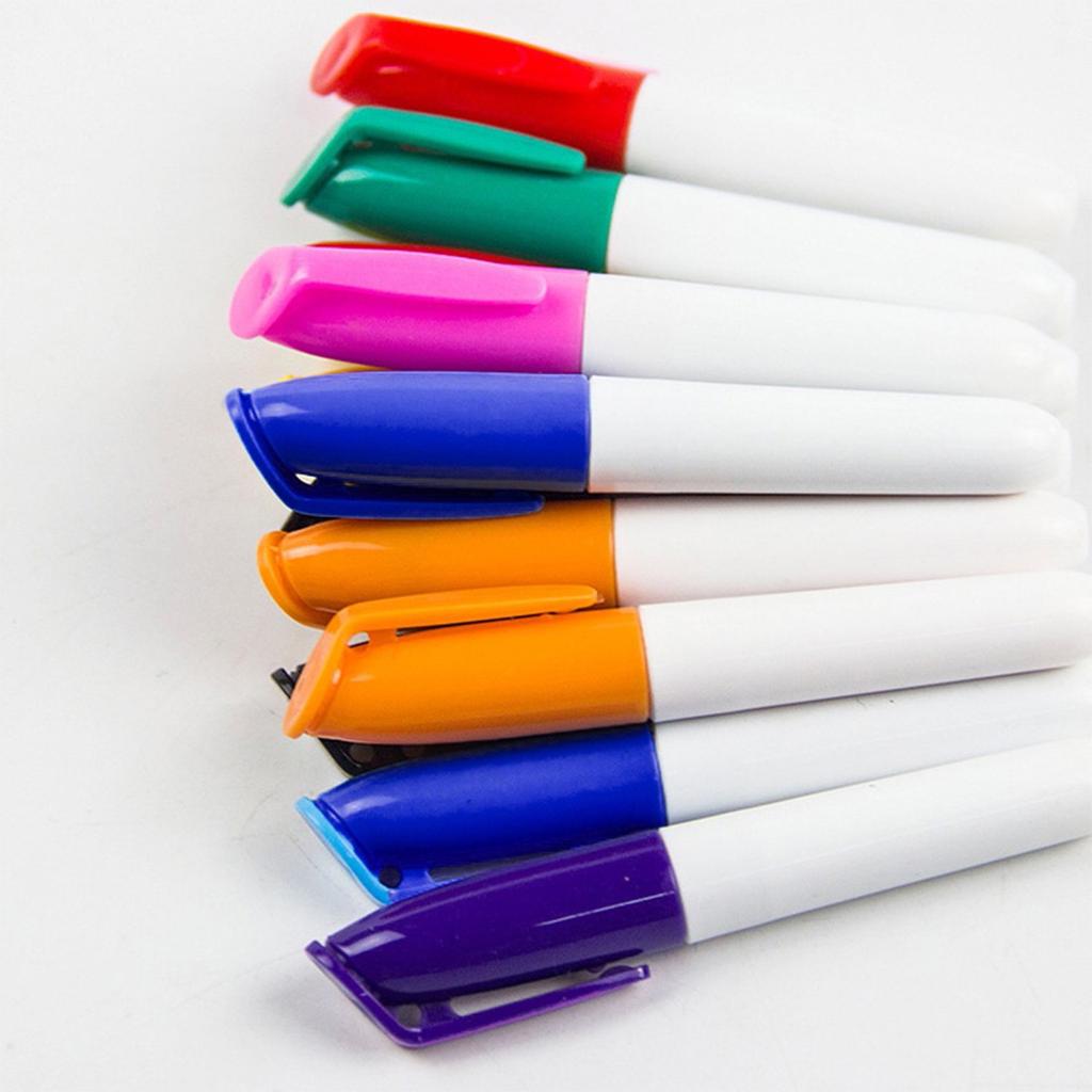 8 Colors Smoothly Writing Multifunction Signatures Marker Pen Blackboard Low Odor Office School Stationery