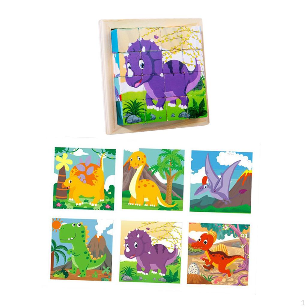 Montessori Wooden Puzzle Travel Toy Early Development Fine Motor Skills Gifts for Girls, Boys Kids