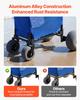 Beach Cart with Large Wheels for Sand, 75kg Load Capacity, Heavy Duty Folding Beach Wagon with 300 mm Balloon Wheels, Storage Bag, 845-1140 mm