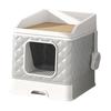 Cat Foldable Large Capacity Toilet for Small and Cats