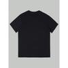 European sizes Men'S Black Bold White Lettering & Emblem Graphic T-Shirt - Streetwear Casual Loose Fit Short Sleeve Round Neck Tee