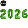 40Inch Big Foil Birthday Balloons Helium Number Balloon 2026Happy New Year Wedding Party Decorations Shower Large Figures Globos