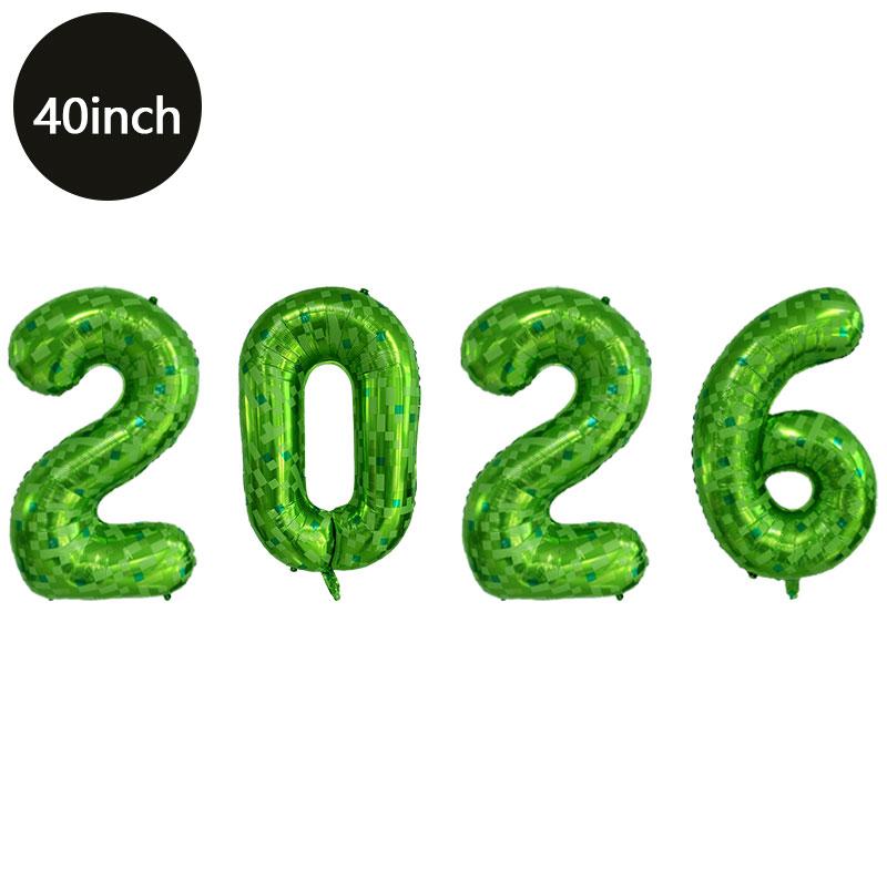 40Inch Big Foil Birthday Balloons Helium Number Balloon 2026Happy New Year Wedding Party Decorations Shower Large Figures Globos