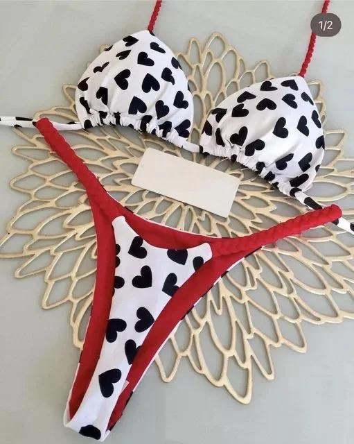 Neuer Bikini Damen Badeanzug Strandurlaub Bademode Leopardenmuster Sexy Bikini Set Strandbekleidung Badeanzug String Badeanzug Biquinis