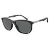 Dark Grey Oval Men S SunglaSSeS Ea4201 500187 58