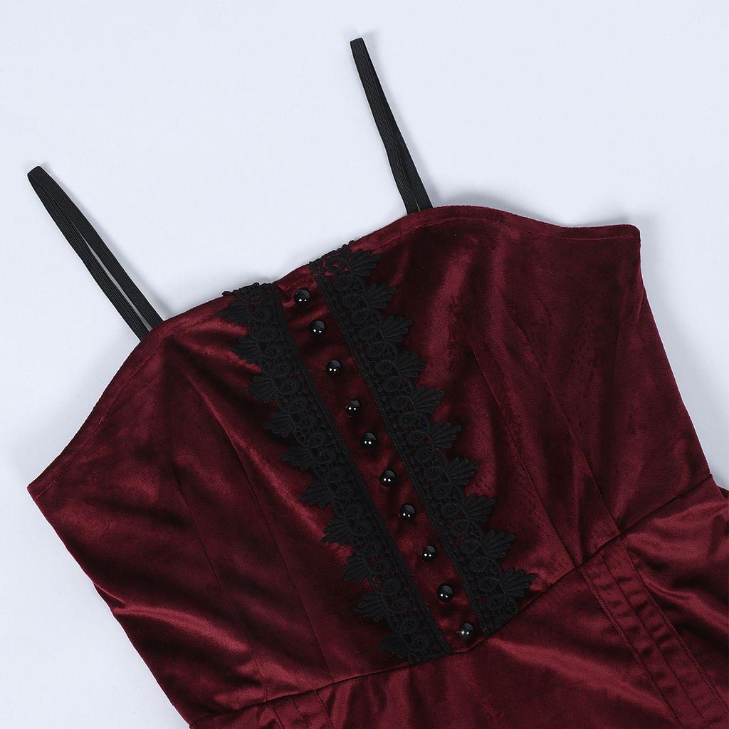 Halloween Gothic Witch & Vampire Costume for Adults