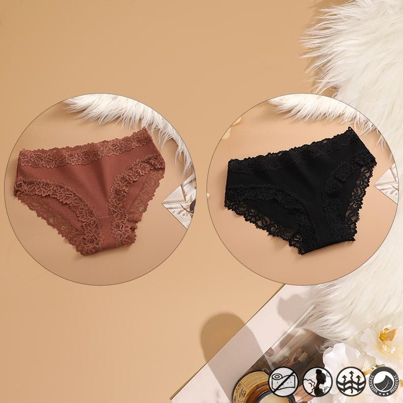 2 Teile/satz Baumwolle Unterwäsche Für Frauen Sexy Spitze Gerippt Floral Thongs Weibliche Atmungsaktive Feste T-back Bikini S-XL Sexy spitze Höschen