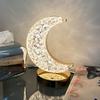USB Rechargeable Moon Shape Night Light Touch Control Rechargeable Touch Lamp  Nightstand Use