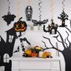 12 Halloween Hanging Spiral Ornament, Dead Tree Pumpkin Ghost Bat Castle Skeleton Halloween Party Decoration