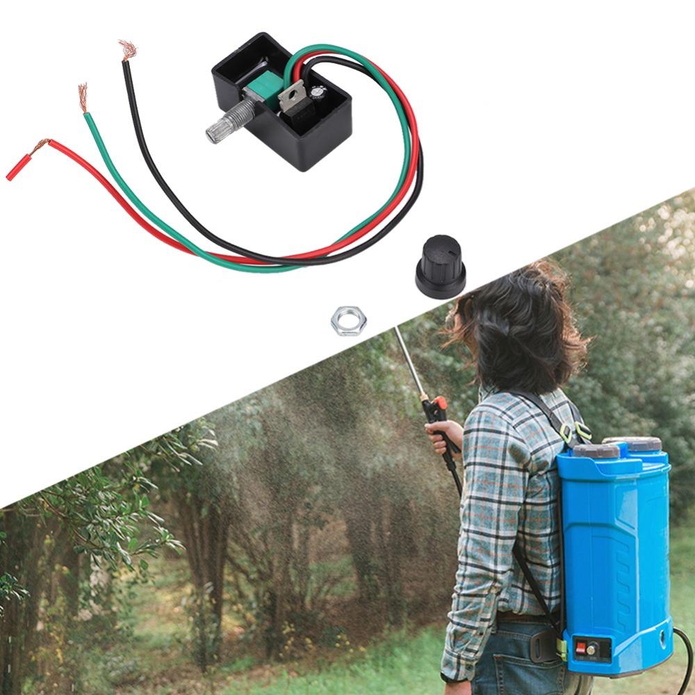2PCS Plastic and Metal Electric Sprayer Speed Controller 12V Sprayer Speed Switch  Watering Machine