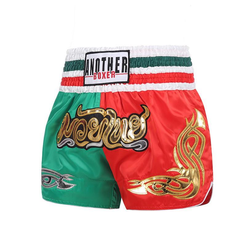 Breathable Muay Thai Boxing Shorts Men Women Cycling Jersey Training Splice Combat Sports Wear
