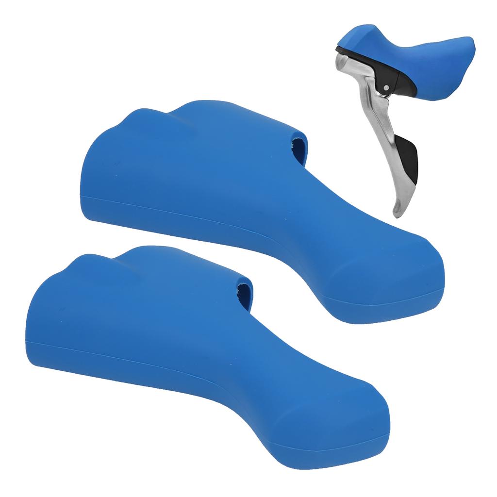 1Pair Bike Handlebar Cover Silicone Protective Comfortable Grips for Road Bicycle Cycling AccessoryBlue