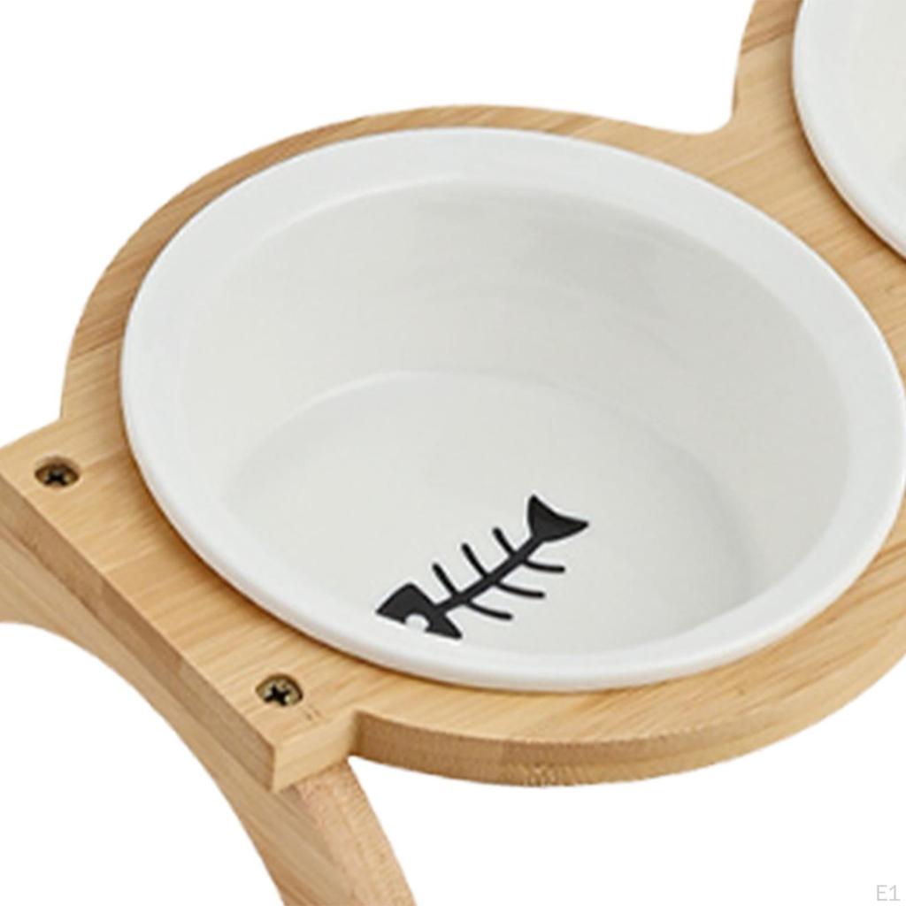 Elevated Cat Bowls ,Food and Water Bowl, Feeding Raised Station for Dogs Cats