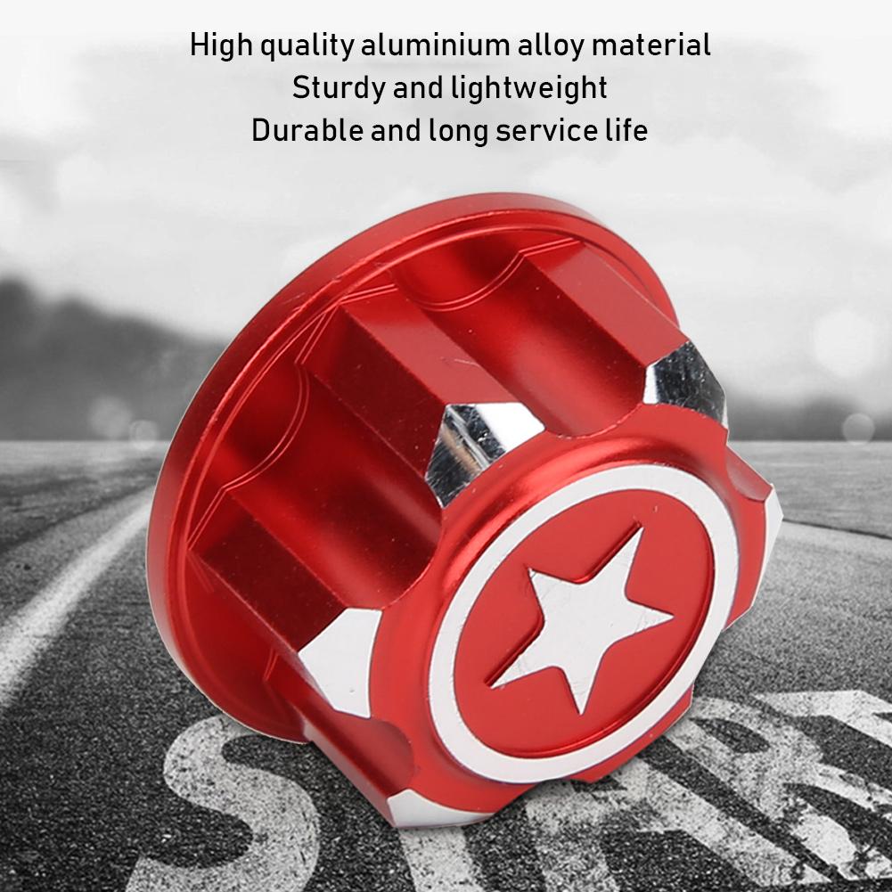 4 Stück Aluminiumlegierung Metall 17mm Sechskant Radmitnehmer Muttern Set Passend für X MAXX Summit RC Auto(rot )